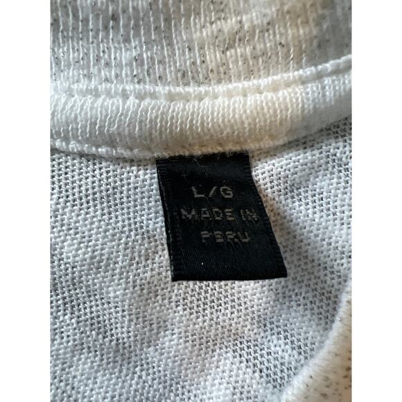 ATM Anthony Thomas Melillo Slub Jersey Schoolboy Tee White Silver L NWOT (Read) - Picture 5 of 9